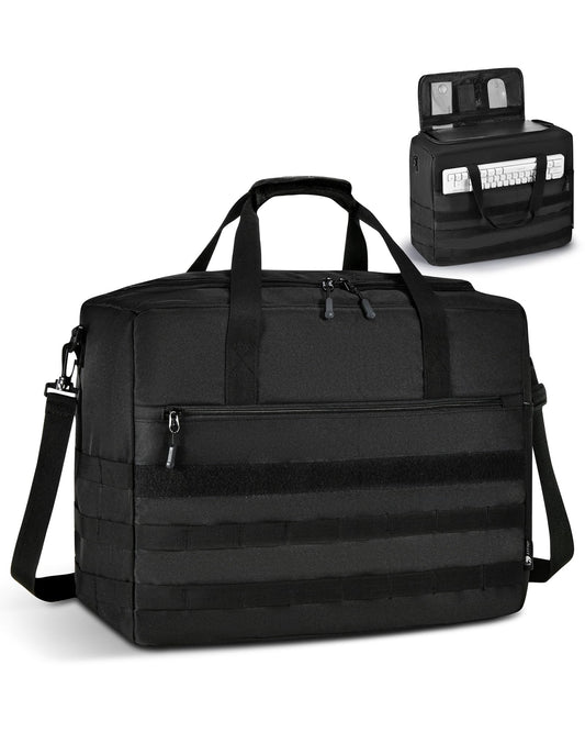 Nixjoro Micro Computer Desktop Tower Carrying Case Compatible with Mini-ITX,18x14x8 Travel Storage Bag for PC's Box Moving, Keyboard, Mouse