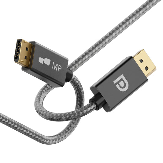 Mobile Pixels 8K DisplayPort 6ft Cable, DP 1.4 Cable (8K@60Hz, 4K@144Hz) HBR3 Support 32.4Gbps, HDR, HDCP 2.2, FreeSync G-Sync (Black)