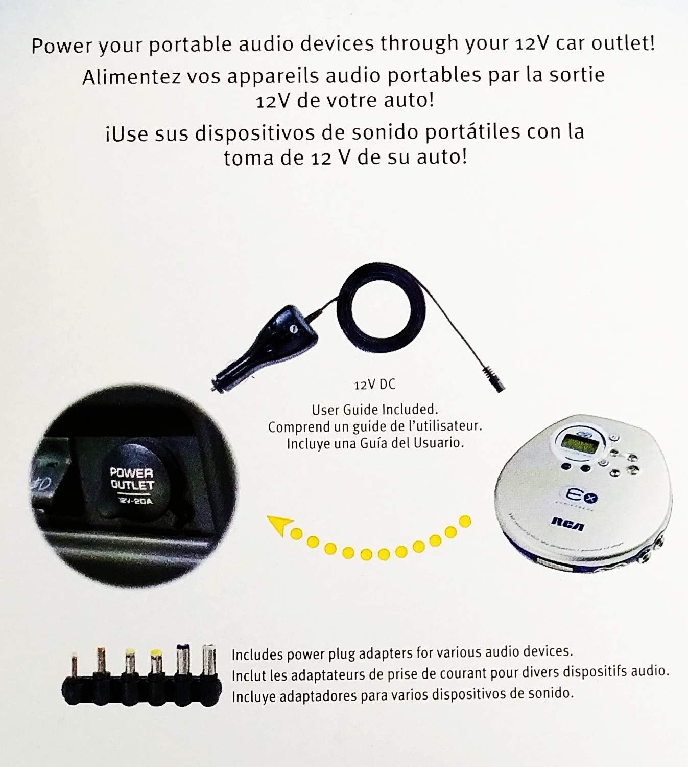 Car Power Adapter for MP3