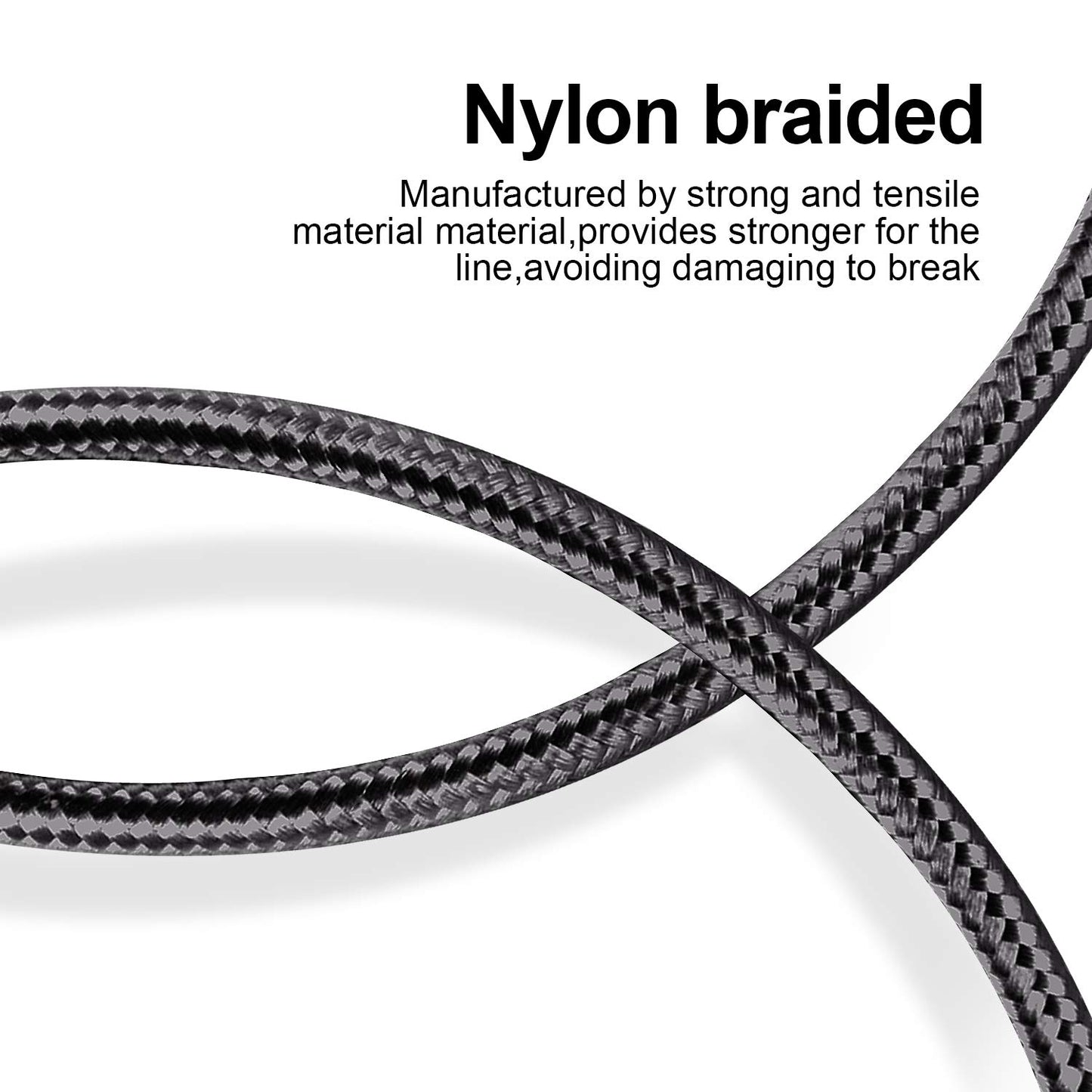 cugunu iPhone Charger, 5 Pack 3/3/6/6/10FT Apple MFi Certified USB Lightning Cable Nylon Braided Fast Charging Cord Compatible for iPhone…