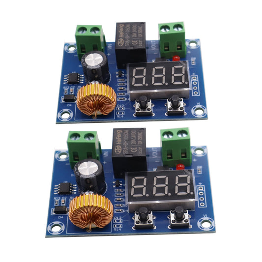 2Pcs 12V-36V DC Voltage Protection Charger Module Disconnect Switch Cut Off OverDischarge Battery Protection Precise Undervoltage Board for Solar…