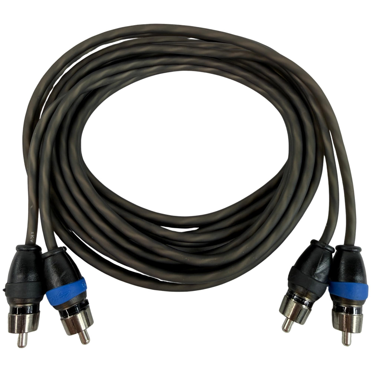 Sky High Car Audio 2 Channel Twisted 6 ft RCA Cables Coated 6' OFC