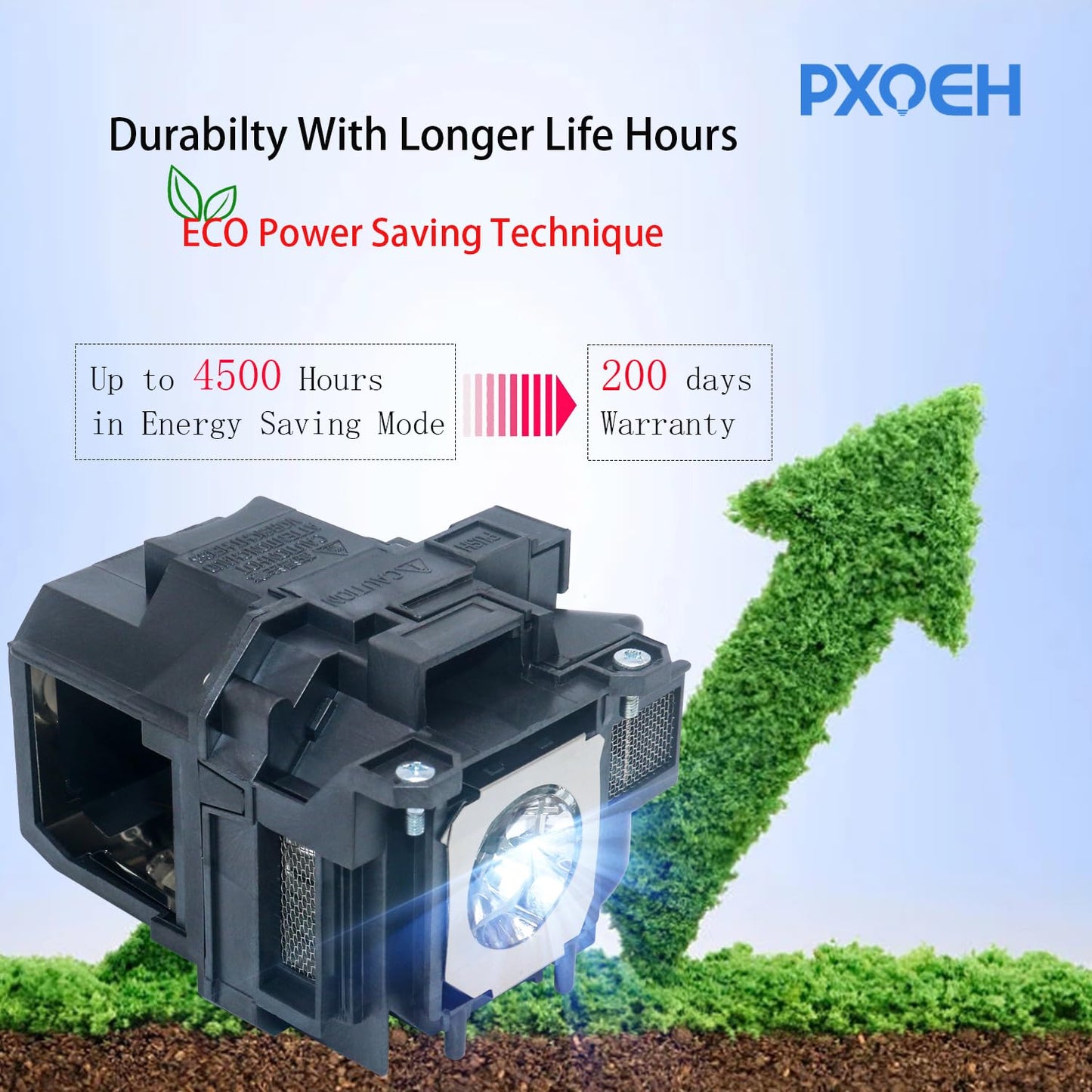 PXOEH Original ELP87 Replacement Projector Lamp Bulb for Epson BrightLink 536Wi PowerLite 520 525W 530 535W 955W 965 97 98 99W X27 PowerLite Home