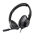 Creative HS-720 V2 USB Digital Audio On-Ear Headset with Noise-Cancelling Condenser Boom Mic, Inline Mic Mute/Calls/Volume Control and Mic-Monitoring