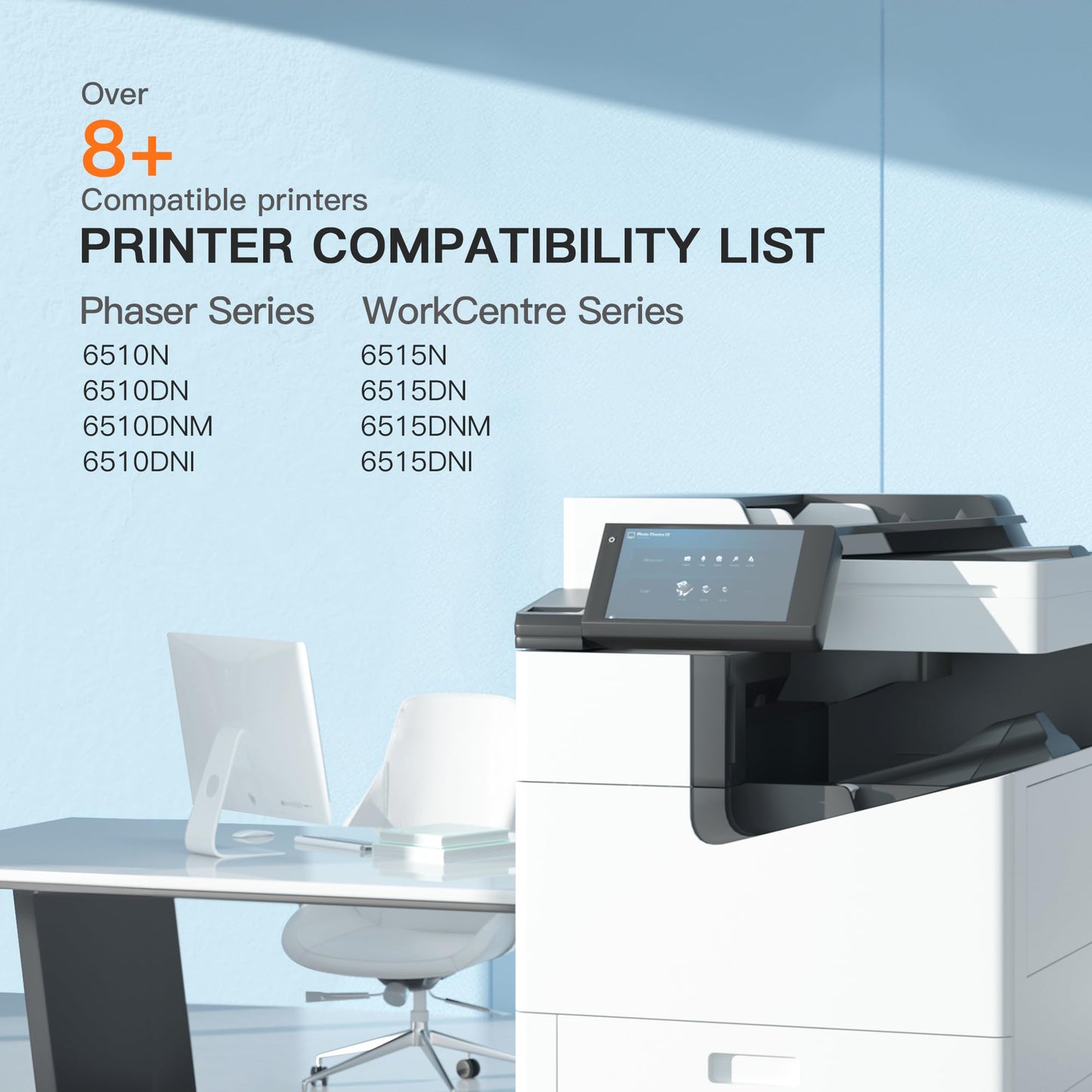 E-Z Ink Phaser 6510 Toner Cartridge 106r03474 106r03477 106r03478 106r03480