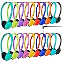 ZNXZXP 30 Pack Class Set Headphones for Students School Classroom Headphones Bulk Over The Ear Adjustable with 3.5 mm Jack for Library, Online Lesson…