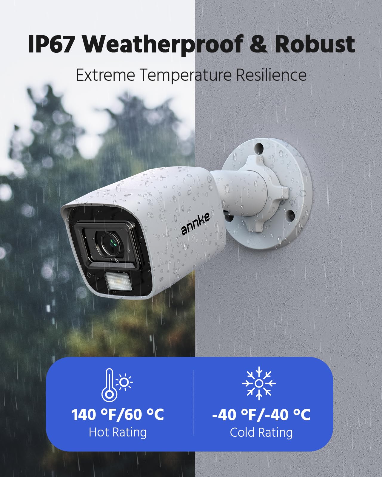 ANNKE 4 Packed 2.0MP 1080P 1920TVL Wired Security Camera Kits, HD TVI Add-on Outdoor CCTV Cameras, Smart Dual Light, IP66 Weatherproof Housing, Home