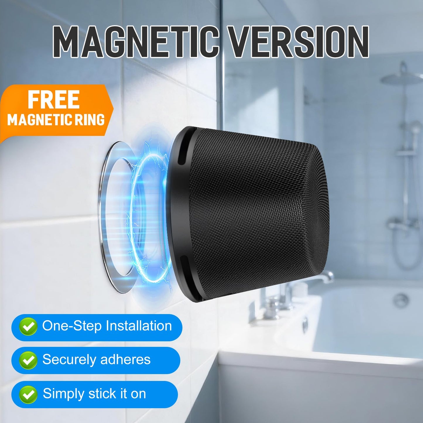 heetipuk IPX7 Waterproof Mini Bluetooth Speaker for Desk, Bathroom & Car, 12H Playtime, Powerful Sound and Punchy Bass, Lanyard, Portable Bluetooth