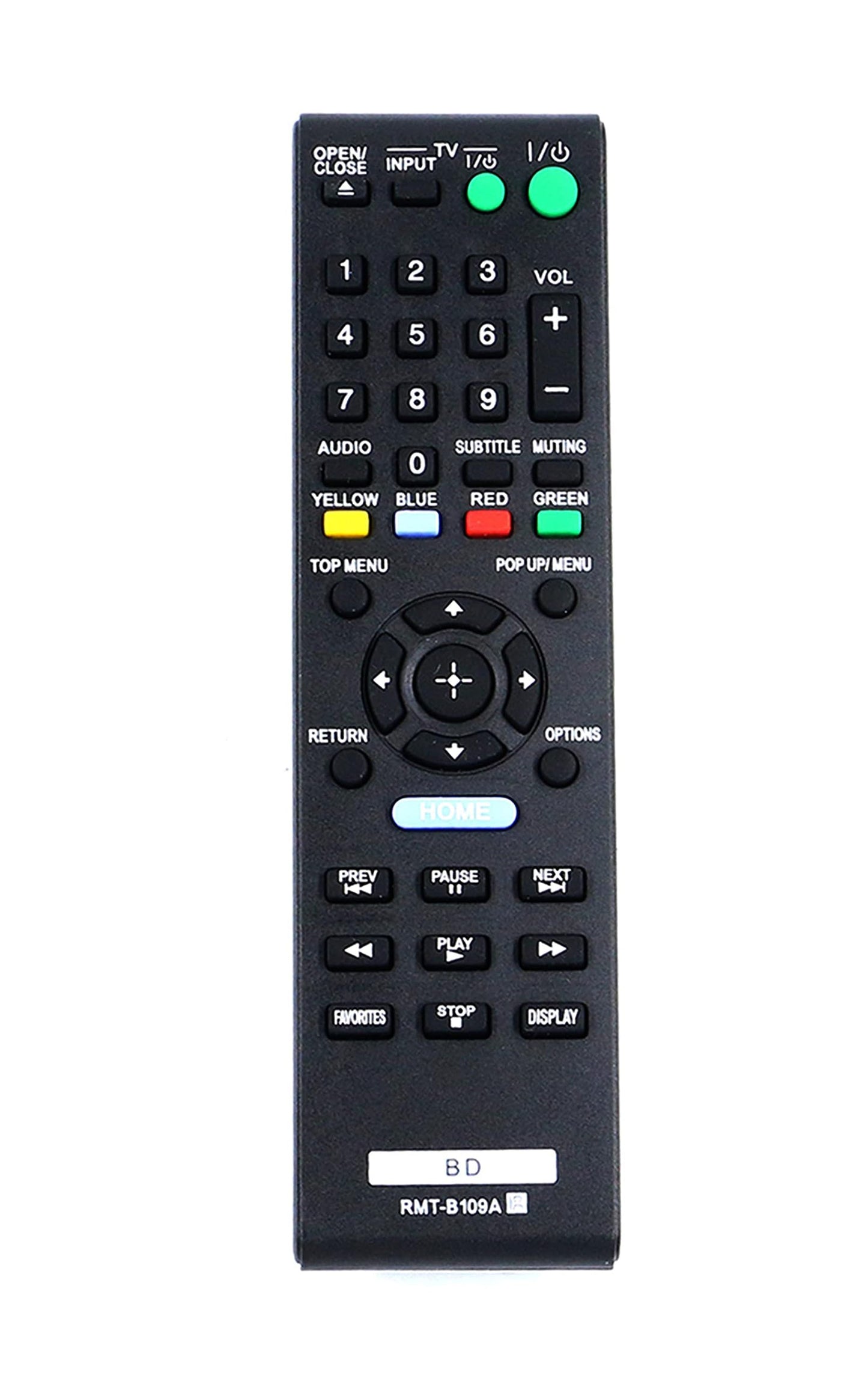 New RMT-B109A Replace Remote fit for Sony DVD Player BDP-S380 BDP-S580 BDP-S480 BDP-BX38 BDP-S280 BDP-S383 148939911 1-489-399-11 BD Blu-ray DVD