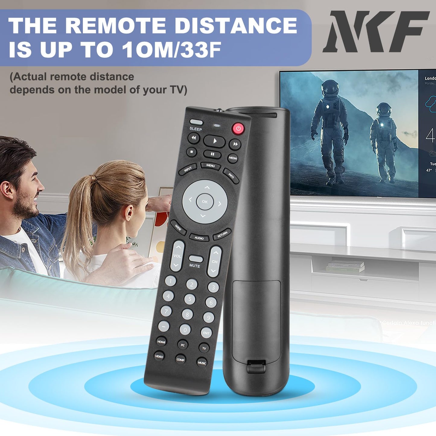 RMT-JR01 Remote Control for JVC TV Remote Replacement EM32FL EM32T EM32TS EM39FT EM39T EM55FT EM28T BC50R JLC32BC3002 JLC37BC3000 JLC42BC3002
