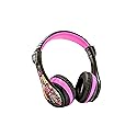 eKids Monster High Wireless Headphones with Microphone, Includes Aux Cord, Volume Reduced, Foldable for School, Home, or Travel