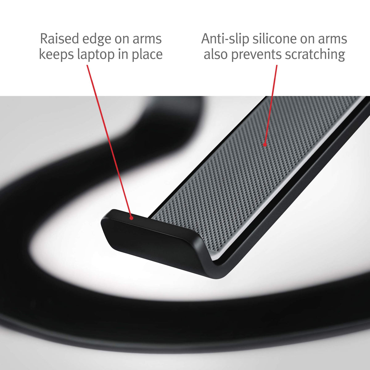 Twelve South Curve, Cooling Laptop Stand for MacBooks & Laptops,Matte Black