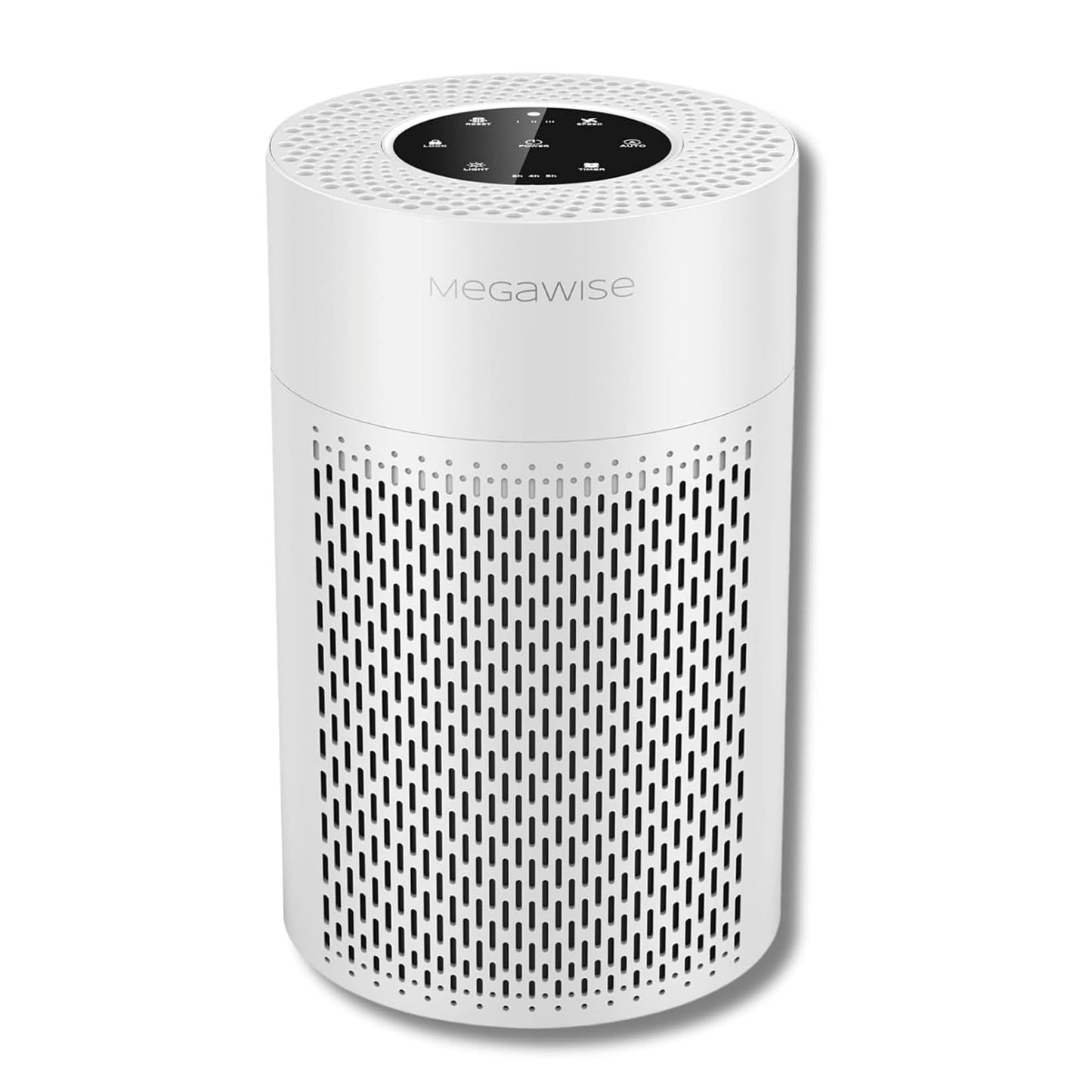 MEGAWISE Compact Air Purifier for Home, Quiet Air Circulation with Multi-Layer Filtration, Portable Design for Bedroom, Office & Small Spaces