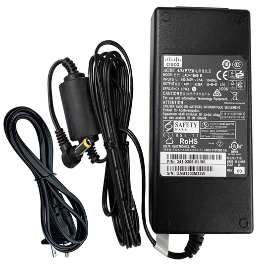 Genuine 48V UL AC/DC Adapter Compatible with Cisco Aironet 1700 2700 3700 3700i AIR-CAP3702I-A-K9 B-K9 R-K9 E-K9 AIR-LAP1142N-A-K9 AIR-CAP1702I-A-K9…