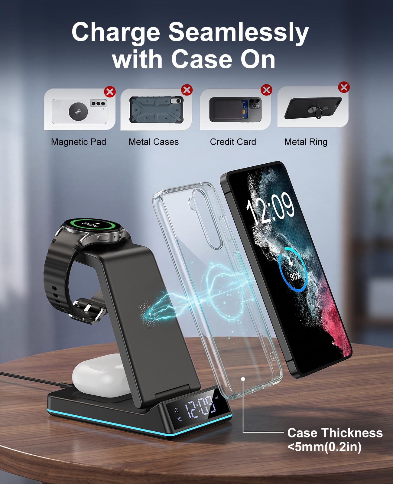 Wireless Charger for Samsung White