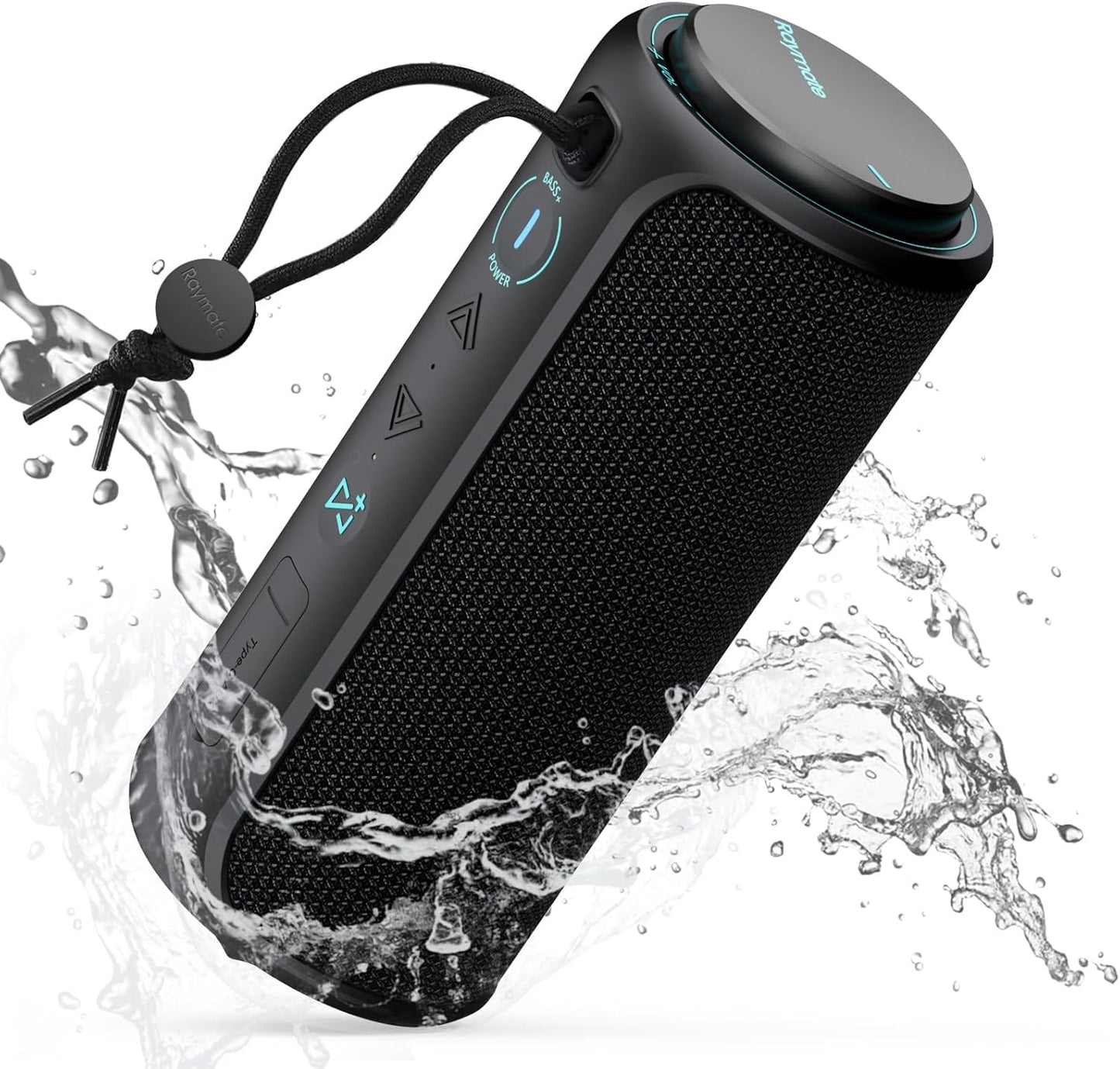Raymate Bluetooth Speaker, IPX7 Waterproof, 30W Stereo with Deep Bass, Wireless Blue Tooth 5.3, 100Ft Range TWS Pairing, 15H Playtime, Portable