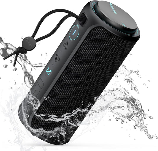 Raymate Bluetooth Speaker, IPX7 Waterproof, 30W Stereo with Deep Bass, Wireless Blue Tooth 5.3, 100Ft Range TWS Pairing, 15H Playtime, Portable