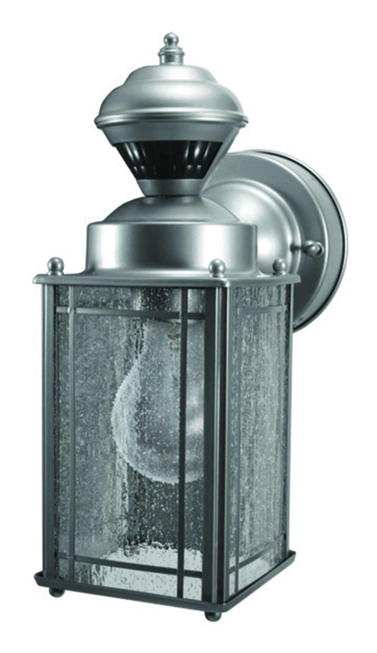 Globe Electric Heath Zenith HZ-4133-SV Shaker Cove Mission Style 150-Degree Motion Sensing Decorative Security Light, Silver