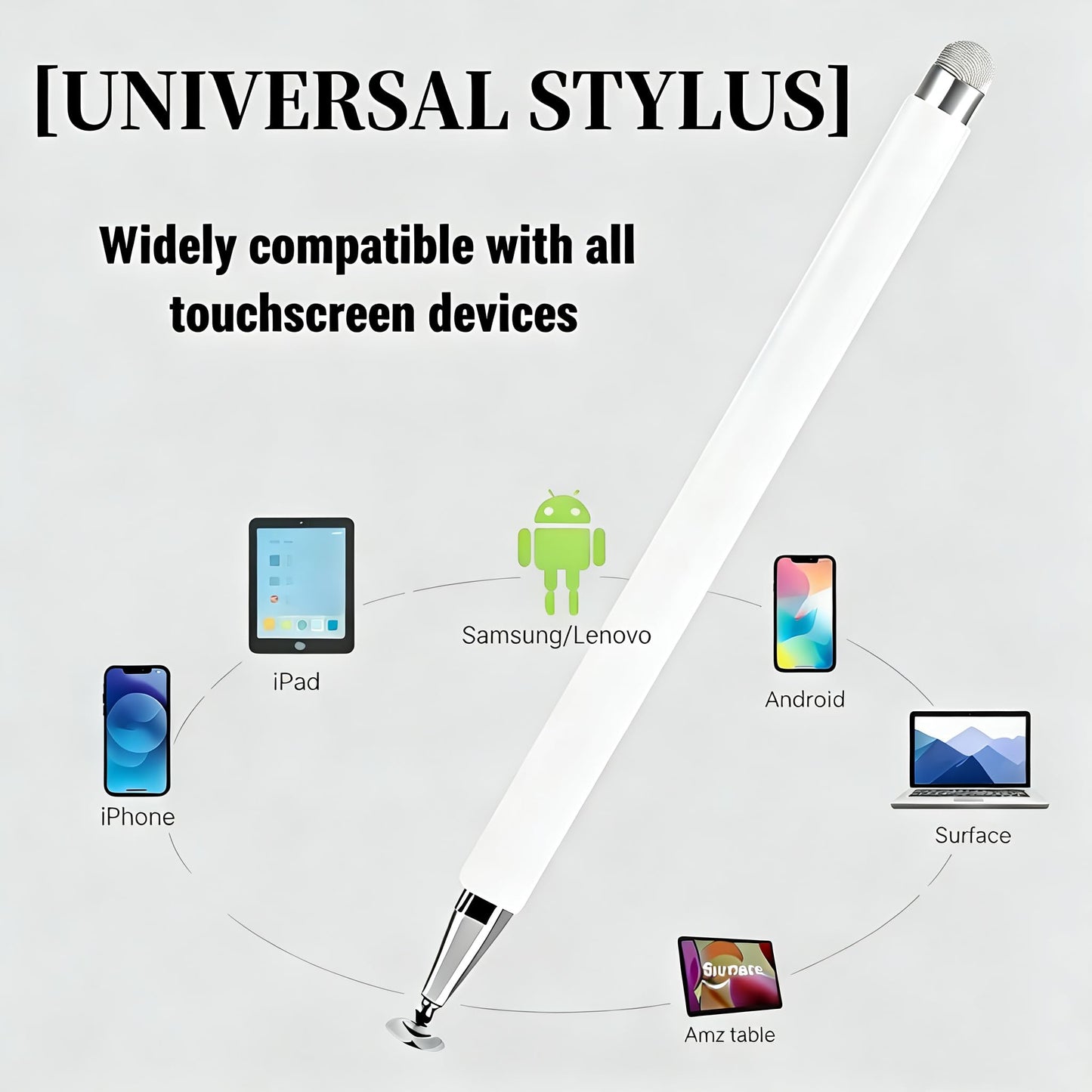 Stylus Pen for Samsung Galaxy Tab A11+/A11/A9+/A9/A8+/A8 Universal Android Pen Compatible with iOS/Microsoft/Android Tablet and Phones All Touch