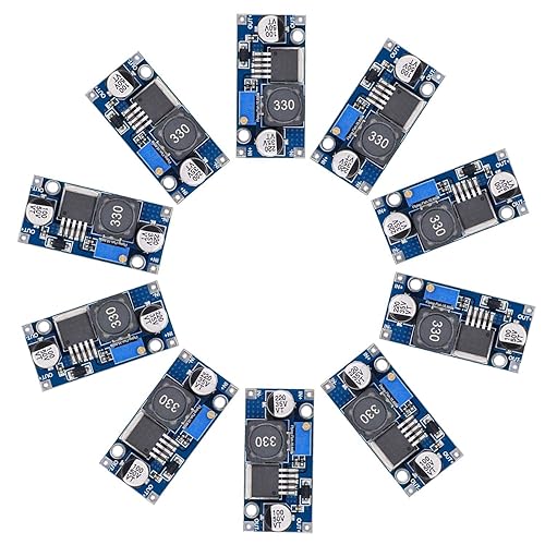 Valefod XL6009 DC to DC Boost Converter 3.0-30V to 5-35V Step-up Transformer Power Module, Pack of 10