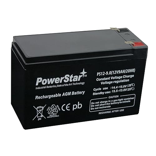 PowerStar Battery Compatible with APC Back-UPS ES 550VA Replacement Battery- 9AH HIGH Rate -3YR Warranty