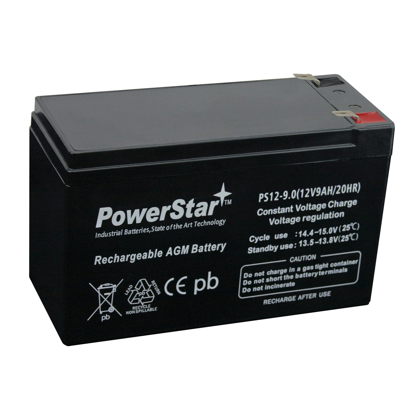 PowerStar Battery Compatible with APC Back-UPS ES 550VA Replacement Battery- 9AH HIGH Rate -3YR Warranty