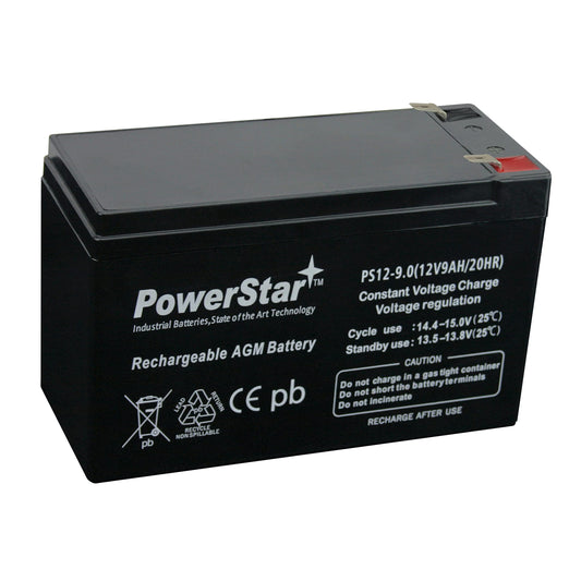 PowerStar Battery Compatible with APC Back-UPS ES 550VA Replacement Battery- 9AH HIGH Rate -3YR Warranty