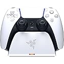 Razer Quick Charging Stand for PlayStation 5: Quick Charge - Curved Cradle Design - Matches PS5 DualSense Wireless Controller - One-Handed Navigation