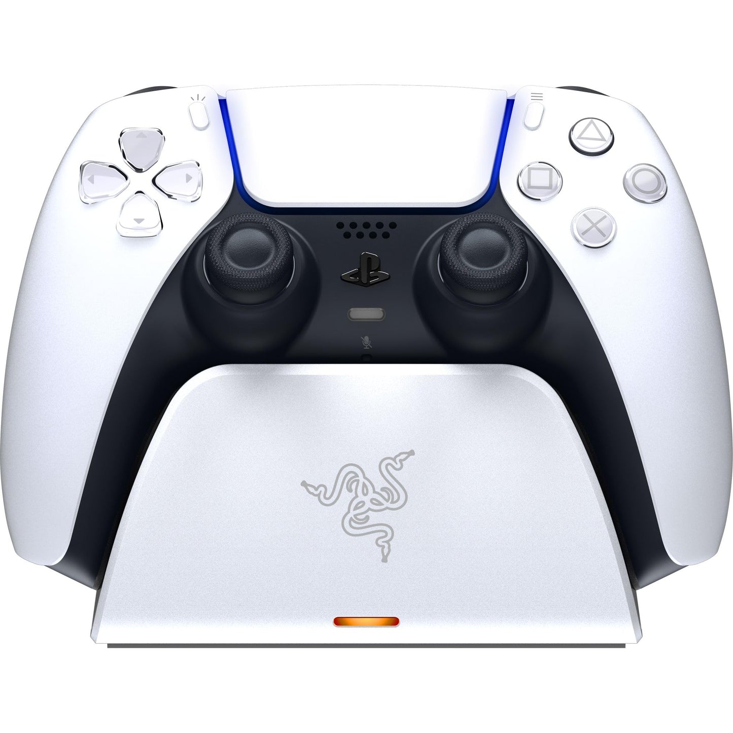 Razer Quick Charging Stand for PlayStation 5: Quick Charge - Curved Cradle Design - Matches PS5 DualSense Wireless Controller - One-Handed Navigation
