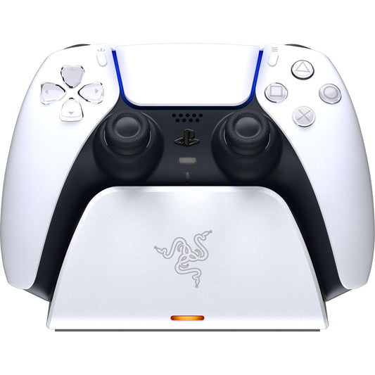 Razer Quick Charging Stand for PlayStation 5: Quick Charge - Curved Cradle Design - Matches PS5 DualSense Wireless Controller - One-Handed Navigation