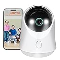 Sinis 6MP Indoor Security Camera, Plug-in 2.4G/5G Wireless WiFi for Baby Monitor with Phone app, 360 Degree Camera with Person Detection, Smart