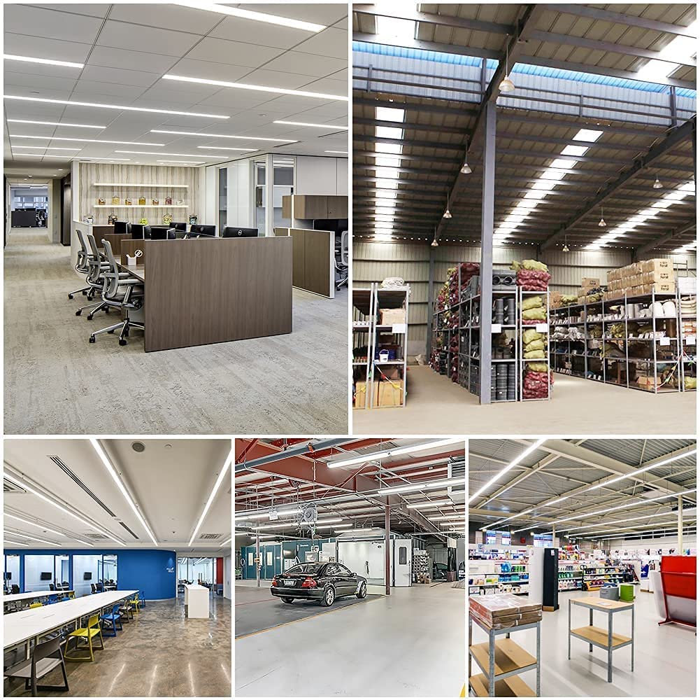 JESLED T8 T10 T12 8FT LED Bulbs, 50W (130W Equiv.), 6000LM 5000K Daylight