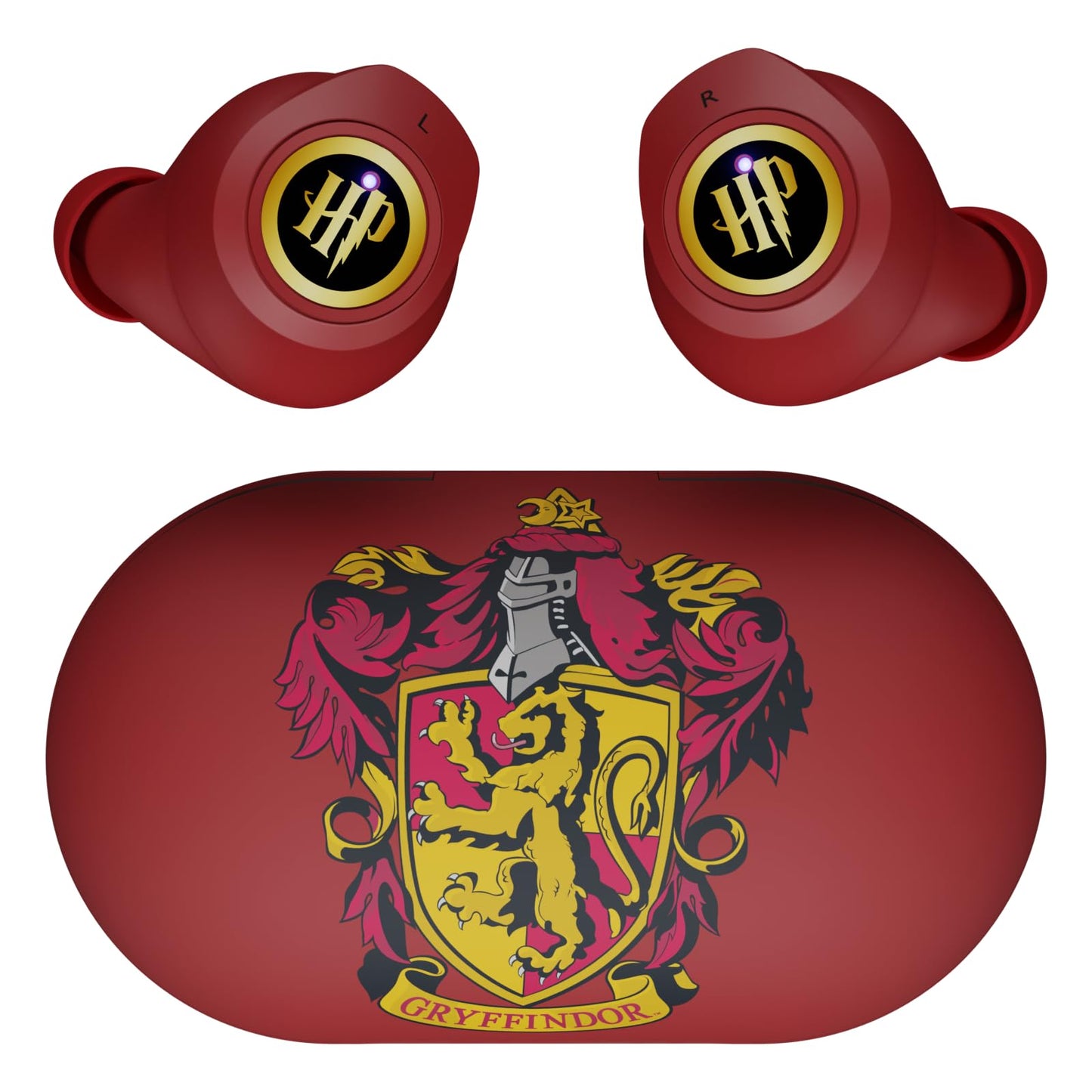 iJoy Harry Potter Gryffindor Wireless Bluetooth Earbuds with Charging Case, Built-in Mic, 30 Hr Playtime, Officially Licensed | Harry Potter Gifts…