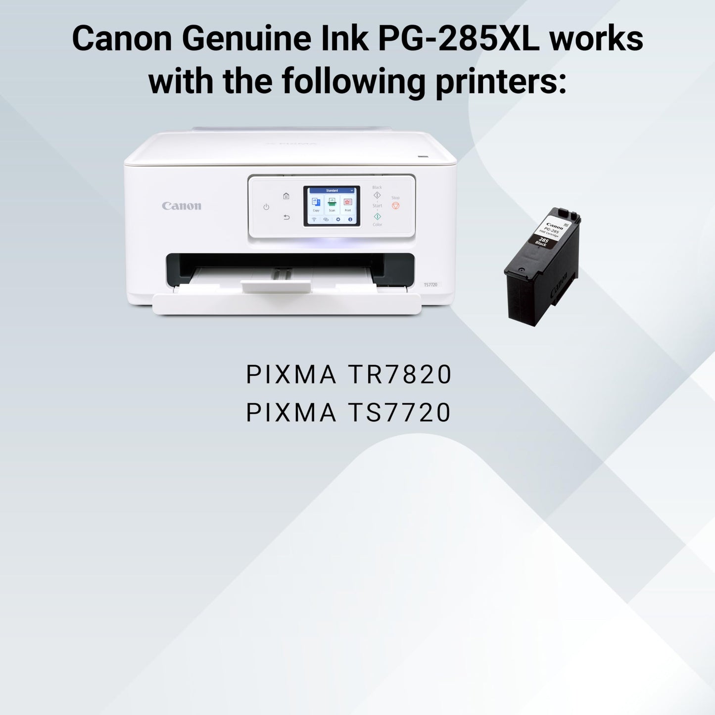 Canon PG-285 XL Genuine Black Ink Cartridge, Compatible with TR7820, TS7720/7722
