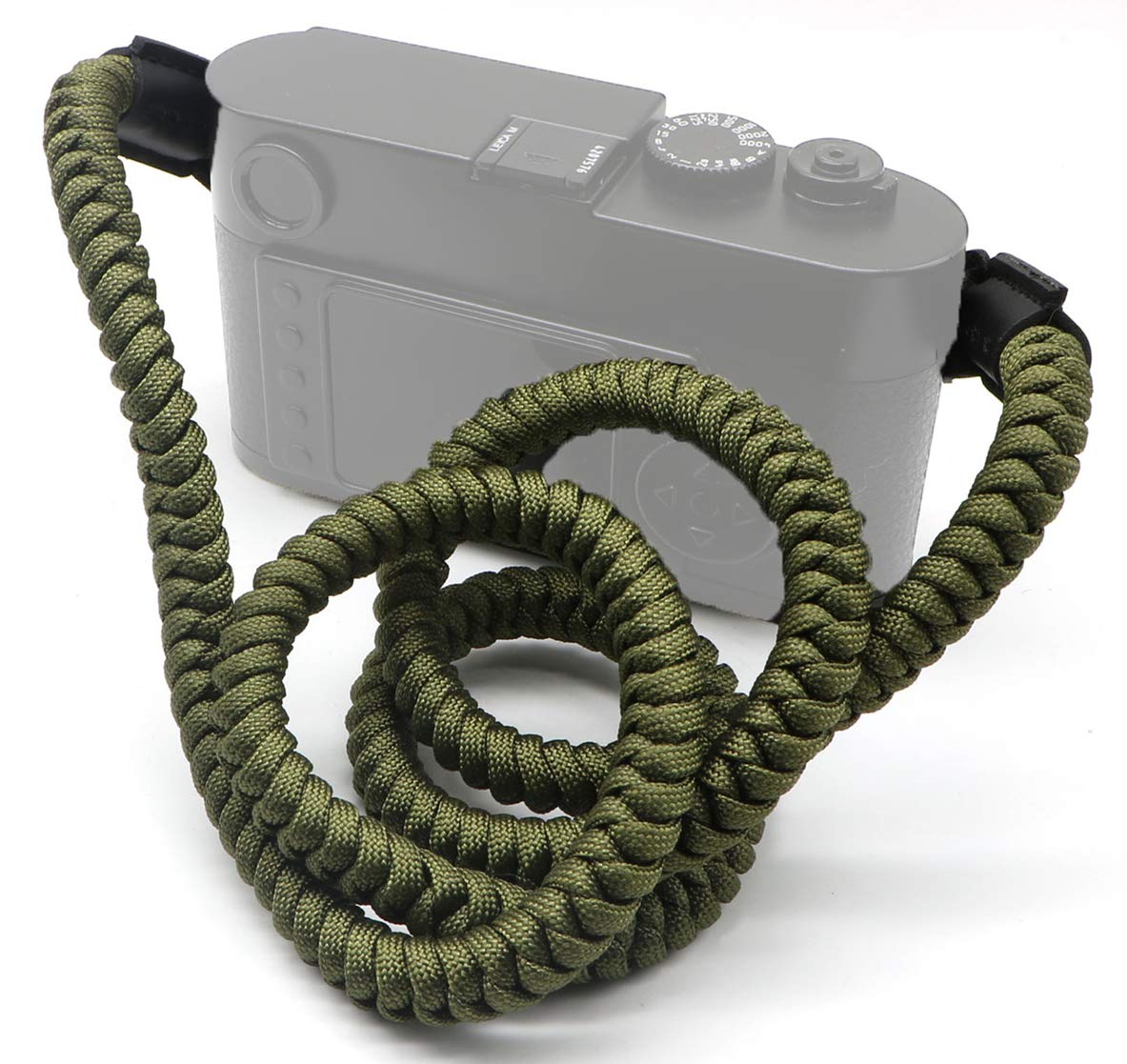 HITHUT Paracord Woven Camera Neck Shoulder Strap Belt Hand Compatible with Canon Nikon Sony Olympus Pentax Fujifilm Panasonic SLR DSLR Digital