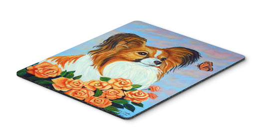 Caroline's Treasures 7246MP Papillon Mouse Pad, Hot Pad or Trivet for Home Office Gaming Working Computers Laptop Mouse Mat,Washable Large Mousepad