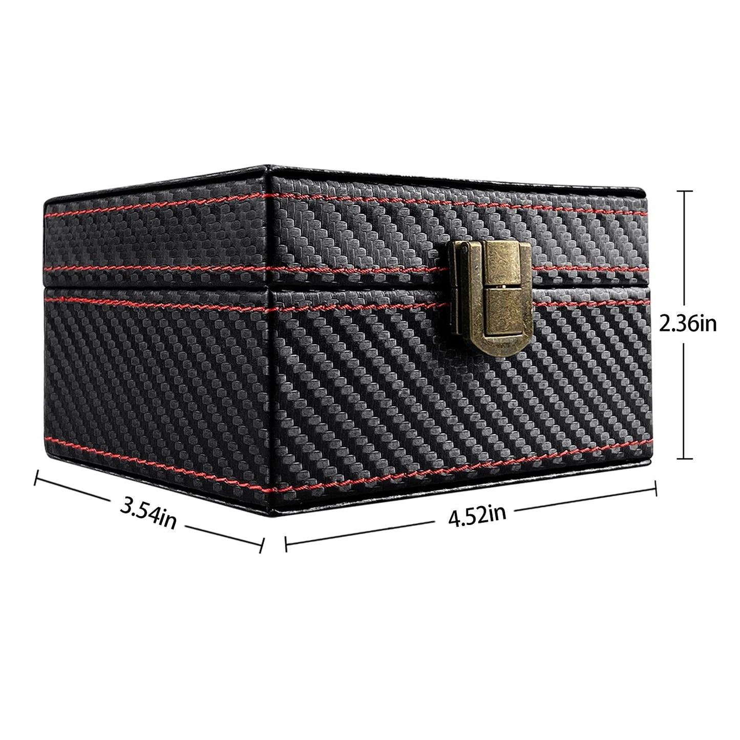 FOXNSK Faraday Box for Car Keys, Leather Signal Blocker Box for Keyless Entry RFID Anti-Theft Fob Phones Cards