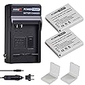 PowerTrust 2Pcs NB-4L NB4L Battery + Fast Charger for Canon PowerShot ELPH 100 HS, 300 HS, 310 HS, SD1000, SD1100 is, SD1400 is, SD200, SD30, SD300