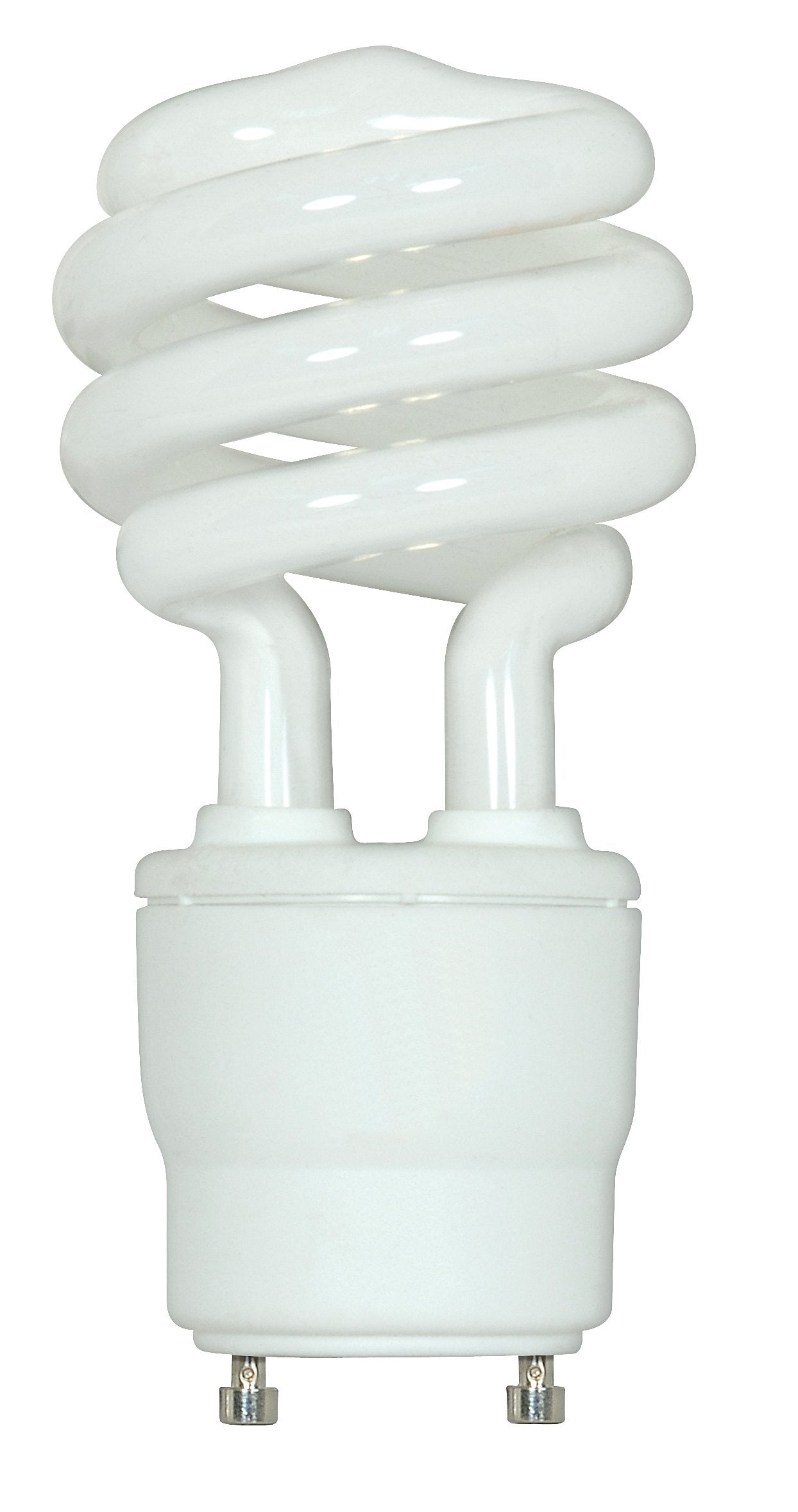 Satco S8205 18 Watt (75 Watt) 1200 Lumens Mini Spiral CFL Soft White 2700K GU24 Base Light Bulb
