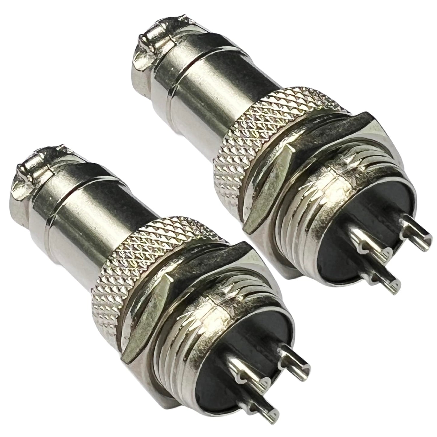 CESS Aviation 3 Pins Plug and Socket Wire Cable Connector - Diameter 0.63" (16mm) (2 Packs)