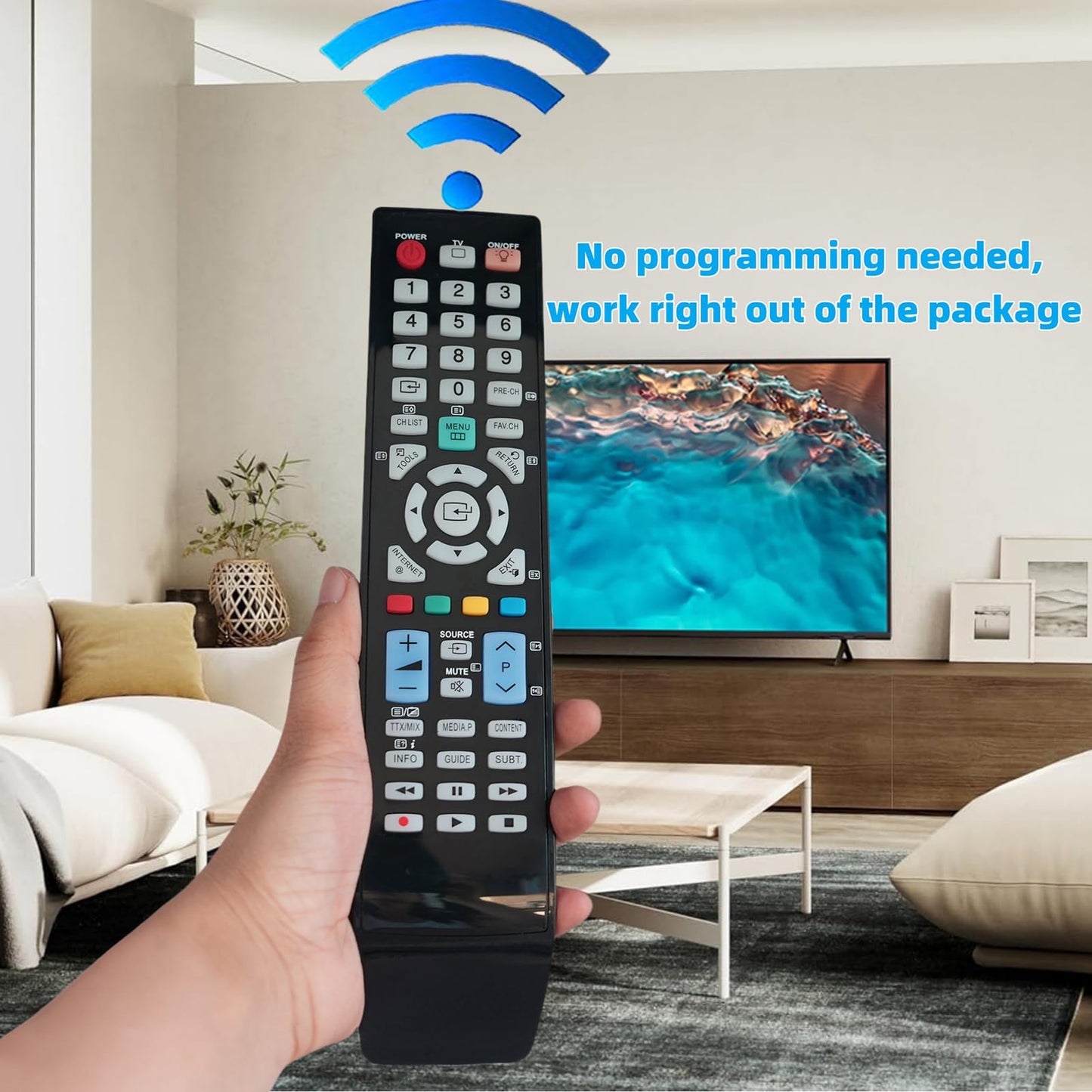 Universal Replacement Remote Control Fit for Samsung BN59-00855A BN59-00865A BN59-00856A Plasma LCD LED HDTV TV