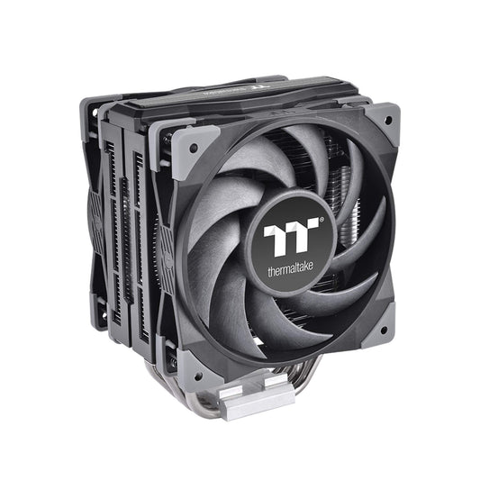 Thermaltake TOUGHAIR 510 180W TDP CPU Cooler, Intel/AMD Universal Socket (LGA 1700/1200), Dual 120mm 2000RPM High Static Pressure PWM Fan with High