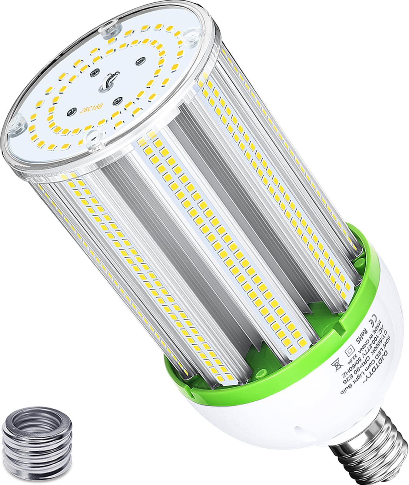 DJDTDTY Amazon High Brightness 100W LED Corn Light Bulb, E26 E39 Base LED Corn Lamp, 15000 Lumen 5000K Daylight 100V~277V Corn Cob Light Bulb