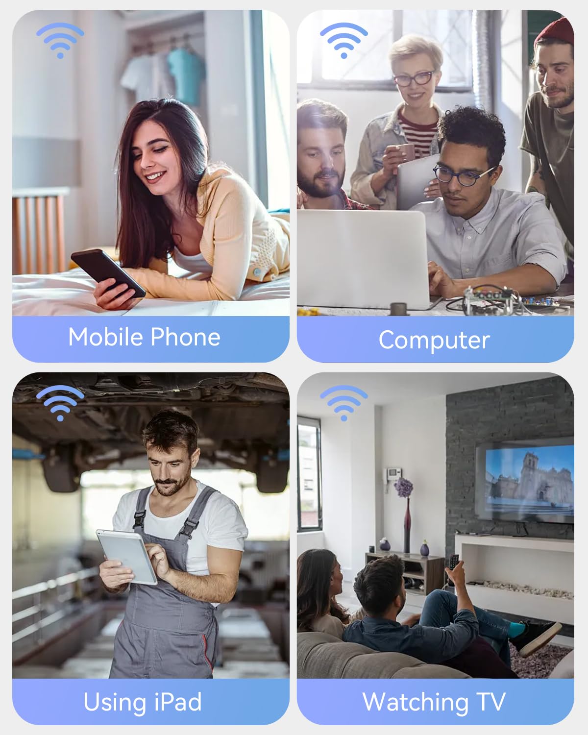 WiFi Extender Signal Booster Support 105 Devices,WiFi Booster 1200Mbps Dual Band (5GHz/2.4GHz) 360 Full CoverageUp to (12880 sq.ft),1-Tap Setup, WiFi