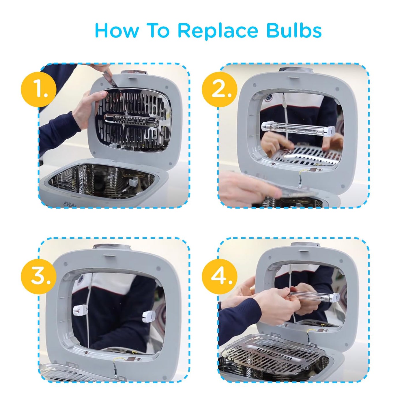 EVLA'S Replacement UV-C Bulb UV Sanitizer Box