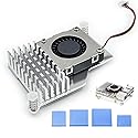 Raspberry Pi Active Cooler for Raspberry Pi 5 with 30mm PWM 4-Pin Cooling Fan Pi 5 Heatsink with Thermal Tape, Aluminium Heatsink Variable-Speed
