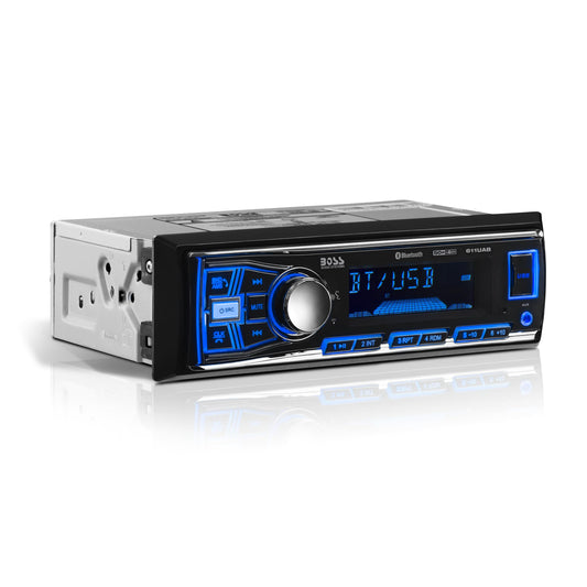 BOSS Audio Systems 611UAB Single DIN Bluetooth Car Stereo, No DVD, USB