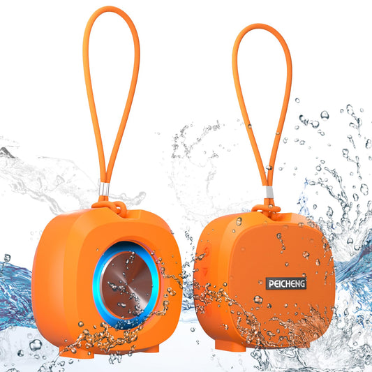 PEICHENG Speaker, Small Portable Bluetooth Wireless IPX5 Waterproof Shower Speaker,Loud Stereo Sound Deep Bass,TWS Paire, RGB Lights,Long Playtime