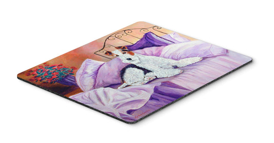 Caroline's Treasures 7121MP Fox Terrier Waiting on Mom Mouse Pad, Hot Pad or Trivet for Home Office Gaming Working Computers Laptop Mouse Mat,Washable