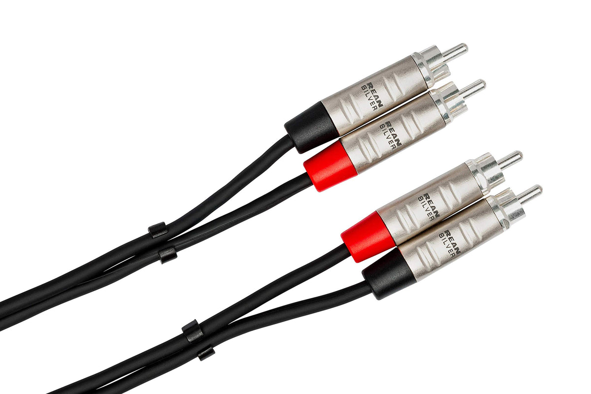 Hosa HRR-010X2 Pro Stereo Interconnect Dual RCA Cable - 10 foot
